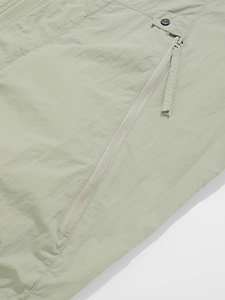 Chaqueta Cortavientos con Capucha para Mujer, Ligera, con Cierre Frontal, Color Sólido, Estilo Utilitario, Manga Larga, Poliéster - Product Image 5