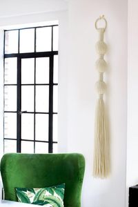 Beautiful Bohemian <b>Macrame</b> Wall Hanging | Mexican Tapestry <b>Art</b> | Inspired Fiber Wall Decor for Living Room & Home Style - Product Image 2