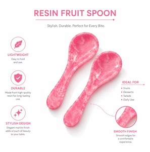 Cuchara para Servir de Resina, Vajilla de Lujo para Cocina, Agarre Cómodo, Utensilio Duradero para Servir Alimentos para Uso Diario - Product Image 2