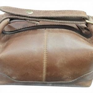 Bolsos de lona Vintage de cuero genuino, dos correas, cierre de cremallera impermeable, cadenas de diseñador occidental de moda, tendencia para mujer - Product Image 1