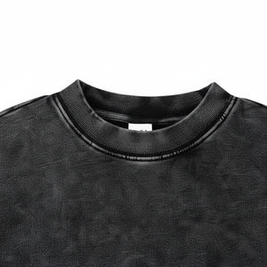 เสื้อสเวตเชิ้ตคอกลมโอเวอร์ไซส์ สีพื้น ผ้าถัก ทรงพูลโอเวอร์ ยูนิเซ็กส์ แขนยาว สำหรับฤดูใบไม้ร่วง ผ้าฝ้าย 100% เฟรนช์เทอร์รี่ - Product Image 4