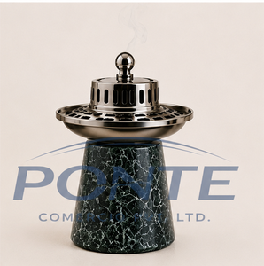 Modern Luxury Marble Incense Burner With Stainless Steel Lid Elegant Nordic Style Bakhoor Censer For Home <b>Decor</b> Meditation - Product Image 3