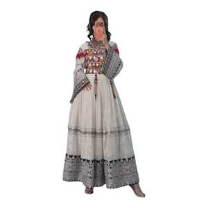 Women's Afghani Casual <b>Dresses</b> Luxury Ethnic Embroidered Bohemian Style Festival Clothing Supplier Collection - Product Image 1