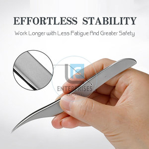 Wholesale High Quality Stainless Steel Eyelash <b>Extensions</b> Tweezers Reusable Durable <b>Cheap</b> Price - Product Image 2
