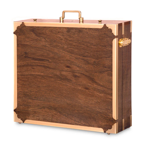 Estuche para delantal de masón maestro negro de piel sintética, maletín de alta calidad hecho a medida para delantales masónicos provinciales MM WM - Product Image 4