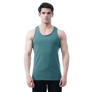 Débardeur Homme Grande Taille de Bonne Qualité, Séchage Rapide, Respirant, Léger, en Spandex/Coton Tricoté, Personnalisable, Style Urbain Sportif - Product Image 1