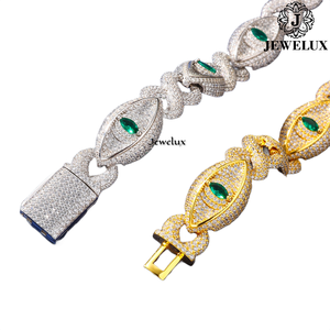 High Export Quality Gold Plated <b>Silver</b> Moissanite Diamond Tennis Bracelet Hip Hop Jewelry for <b>Men</b> and Women From Indian Supplier - Product Image 2