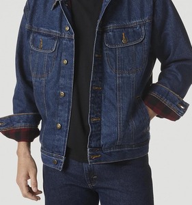Popular Two Tone <b>Denim</b> <b>Jacket</b> For <b>Man</b> Designed For Modern Streetwear Lovers Perfect For Creating Stylish And Comfortable - Product Image 2