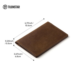TILONSTAR TVW104C Wholesale Genuine Leather Blocking RFID <b>Wallet</b> Bifold Slimline Credit <b>Holder</b> for Business - Product Image 4