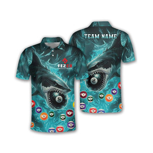 Polo respirant, coupe ample, polo classique de billard, chemise de sport à manches courtes, chemise décontractée de billard - Product Image 4