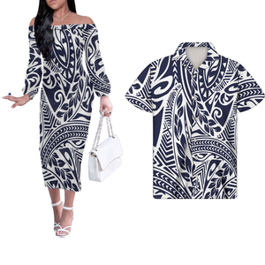 Diseño Popular, Nuevas Llegadas, Ropa de Pareja, 2 Piezas, Camisas Estampadas de Manga Larga, Vestidos Casuales - Product Image 4