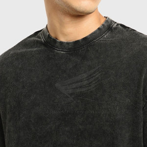 T-shirt pour homme en coton 100% respirant, de haute qualité, avec un design tendance, effet délavé, nouvelle arrivée, léger - Product Image 5