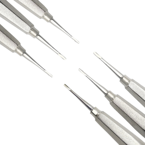 Juego de 6 Elevadores Dentales Manuales para Extracción de Raíces, Acero Inoxidable, Agarre Ergonómico, Instrumentos para Extracción de Dientes, Uso Clínico - Product Image 6