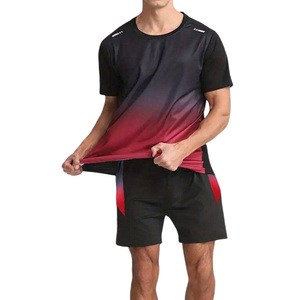 Tenue de football professionnelle personnalisable : Maillot et short respirants, protection UV, évacuation de l'humidité – Kit d'été pour équipe - Product Image 1