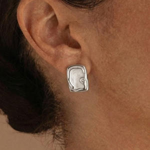 Pendientes Vintage de Acero Inoxidable con Baño de Oro de 18K, Estilo Retro Chic, Venta al por Mayor - Product Image 6