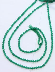 Natural Green Onyx Faceted Round Ball Gemstone Beads Strands for Jewelry Making Wholesale Supply Bulk High Quality Gemstones - Product Image 5