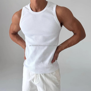 Débardeur tendance pour homme, débardeur décontracté en tricot pour le sport, la remise en forme, la salle de sport, couche de base pour le printemps et l'été, nouveaux gilets américains - Product Image 1