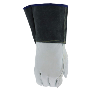 Guantes de Soldadura de Cuero Resistentes al Calor, Guantes de Trabajo de Seguridad de Cuero Vacuno de Alta Resistencia para Uso Industrial - Product Image 2