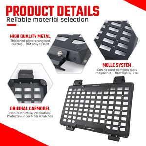 Sistema di Pannelli Molle per Finestrino Posteriore Jeep Wrangler JL 4 Porte 2018-2023, Sistema di Stoccaggio Modulare, Protezione e Decorazione, Portapacchi - Product Image 3
