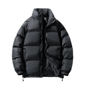 Doudoune matelassée élégante et épaisse, personnalisable avec broderie, en nylon isolant, manteau d'hiver chaud et imperméable, vêtement d'extérieur tendance - Product Image 3