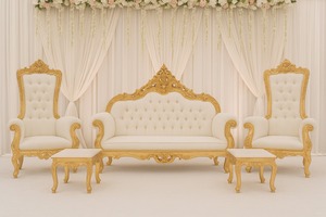 Chaise italienne moderne pour scène de mariage, causeuse de style italien pour scène de mariage, canapé italien pour couple de mariage indien, USA - Product Image 2