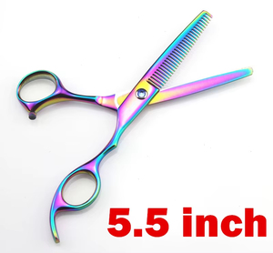 Ciseaux de coiffure professionnels en acier inoxydable à haute teneur en carbone, droits, 6 pouces (5,5 pouces), pour droitiers, pour la coupe de cheveux - Product Image 4
