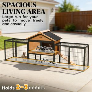 Cage en bois pour petits animaux, cage pour lapin - Product Image 2