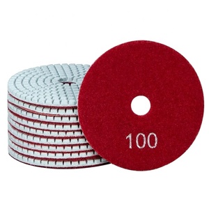 Almohadillas de pulido de diamante húmedo/seco de 4 pulgadas para encimeras de piedra de cuarzo de mármol de granito para pulidora de taladro de hormigón - Product Image 4