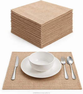 Tissu en toile de jute 100% naturel, écologique, durable, biodégradable, largeur 6x6 pouces, 9oz, nappes en toile de jute pour mariage - Product Image 3