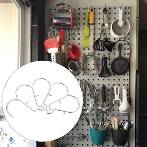 Metal Pegboard Hanging <b>Hooks</b> Stainless Steel Pegboard Shelf Storage <b>Hooks</b> Display Hanger for Supermarket Retail Shop <b>Garden</b> - Product Image 6