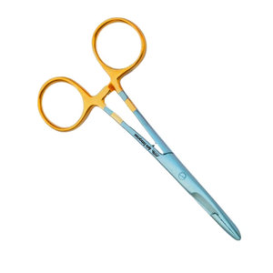 Pinzas hemostáticas, tijeras de bloqueo, pinzas para toallas y cabello, y ganchos de sujeción rectos y curvos de acero inoxidable para pesca. - Product Image 4