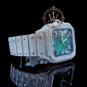 Montre de luxe pour homme en moissanite et diamant, idéale pour les fêtes, mariages et les looks de célébrités, disponible au meilleur prix pour la vente en gros. - Product Image 3