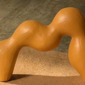 30 cm X 7.01 cm X 16.99 cm Abstract Sculpture Irregular Shape Artistic Tabletop Home Office Modern Design Single Piece Molded - Product Image 3