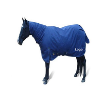 Couverture d'équitation imperméable et respirante Ripstop pour chevaux, modèle Combo Hiver, avec quincaillerie en acier inoxydable et col montant