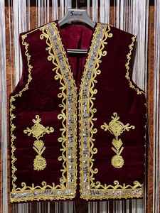 Elegante Chaleco Tradicional Afgano para Hombre, Informal, Otoñal, Transpirable, de Lana, sin Mangas, con Bordado a Mano, para Eventos Culturales y Bodas - Product Image 2