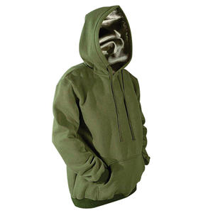 Sudadera con Capucha para Hombre, Color Verde Oliva, Corte Regular, Informal, Tejido de Felpa, para Otoño - Product Image 1