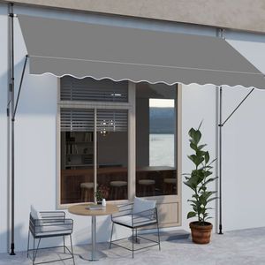 Tenda da Sole Retrattile Grigia 300 cm P x 120 cm L x 200 cm A - 300 cm P x 120 cm L x 300 cm A - Product Image 3