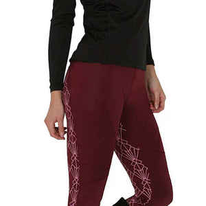 Pantalones de Montar de Cintura Alta para Mujer, Estampado Geométrico, Largos, Tejidos en Spandex y Poliéster, Elásticos en Cuatro Direcciones, Cintura Elástica - Product Image 2