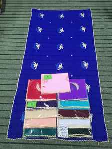 Nuevo Chal de Gasa para Mujer con Bordado de Pedrería Multicolor Vibrante, Diseño Floral, Transpirable, Suave y Ligero para Verano - Product Image 3