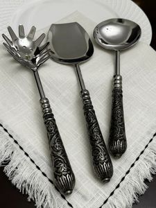 Juego de Utensilios de Cocina de Madera, Diseño Minimalista, Colección de Cubiertos Duraderos, Acabado Mate, Cucharas, Espátulas, Cucharón, Utensilios para Servir - Product Image 5