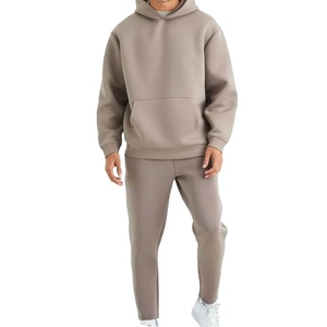 Customizable Pullover Hoodie <b>Jogger</b> <b>Sets</b> For Men 100% Cotton Fleece Made-to-Order <b>Plus</b> <b>Size</b> Tracksuits With Logo Wholesale - Product Image 2