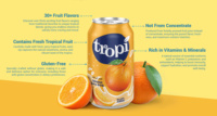 Producent van tropische fruitsapdranken, Vietnam fabriek, OEM, private label, op maat gemaakte smaken: Mango, Roze Guave, Zuurzak