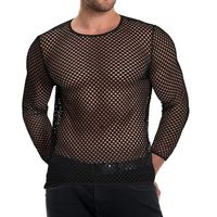 Chemises en maille respirante noires en obsidienne personnalisées, à manches longues, pour musculation, sous-vêtement de sport, tenue de club, soirée, séchage rapide – Nouvelle collection en promotion