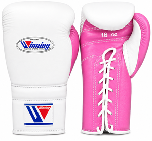 Gants de boxe personnalisés blancs et rouges, personnalisables, pour entraînement de kick-boxing, à lacets et fermeture auto-agrippante, en cuir véritable - Product Image 2