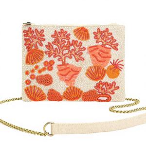 Bolsos de mano con cuentas de diseñador de estilo bohemio para mujer india, bolsos de mensajero diarios de algodón hechos a mano, bolsos de noche duraderos con cierre de solapa - Product Image 1