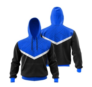 Pull à capuche en coton pour hommes Offre Spéciale Fabriqué en usine Conception personnalisée Double couche polaire Panneau multicolore Nouveau pull à motif imprimé - Product Image 6