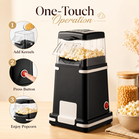 Ensemble de bols à popcorn pour soirée cinéma à domicile avec machine à popcorn électrique à air chaud pour servir des collations lors de fêtes en cuisine