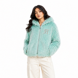 High Quality <b>Fluffy</b> Full Zipper <b>Jacket</b> Winter Streetwear Casual Outerwear Unisex Regular Fit Men's Cotton <b>Fleece</b> Hoodies USA - Product Image 1