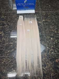 Vente en gros 6x6 Extensions de cheveux humains vierges du Vietnam à fermeture en dentelle transparente en blond clair Style de cheveux raides - Product Image 2