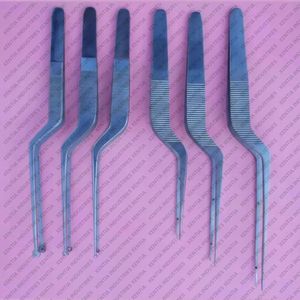 Premium Stainless Steel 6 <b>Pc</b> Neurosurgical Yasargill Tumor & Micro Bayonet Forceps <b>Set</b> Reusable Neurosurgery Surgical Instrument - Product Image 5